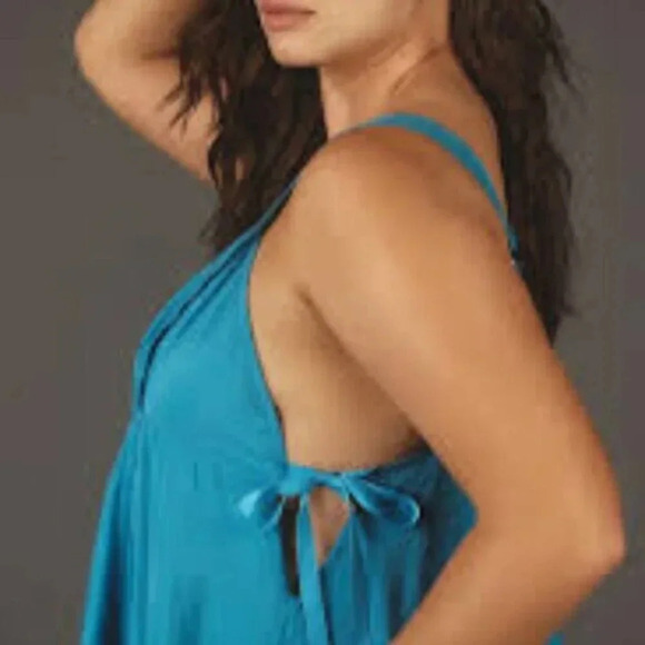 Anthropologie Pilcro Parasail Midi Dress Blue 2X - Picture 4 of 6